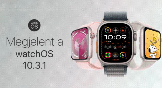 Megjelent a watchOS 10.3.1 – egy szövegbeviteli hiba javítása
