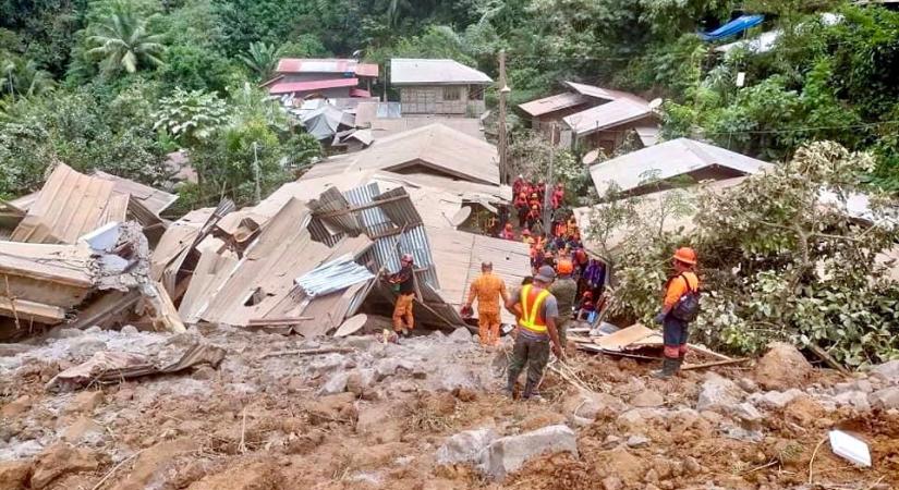 Csodával határos módon túlélte egy kislány a Fülöp-szigeteki földcsuszamlást - videó
