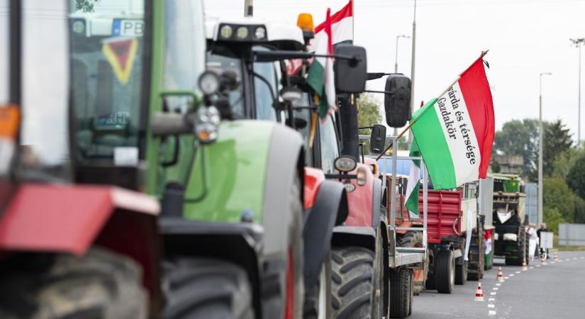 Traktoros blokád az ukrán határon Záhonynál, MAGOSZ szervezésben