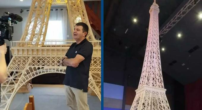 Mégis hivatalos Guinness-rekord lesz a gyufából épített Eiffel-torony - videó