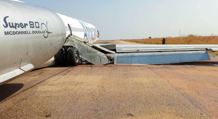 Balesetet szenvedett egy MD-82-es Dél-Szudánban