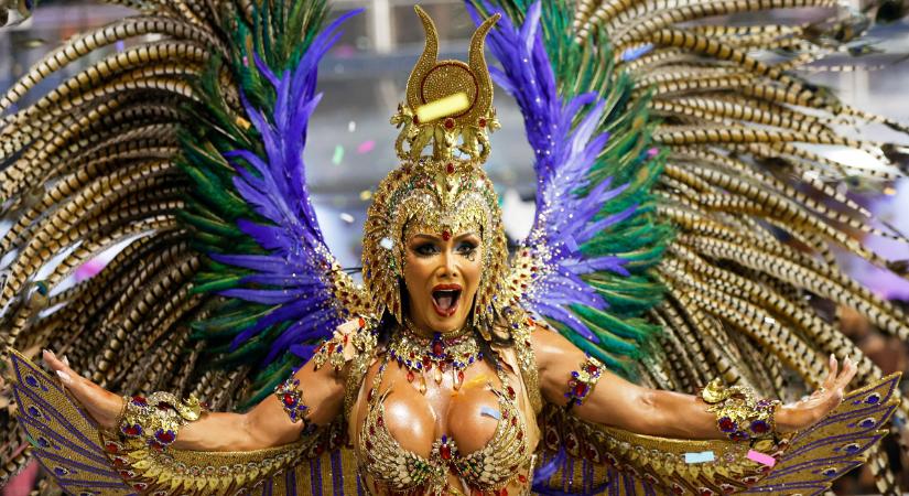 Gyönyörű nők a fergeteges hangulatú Sao Pauló-i karneválon - fotók