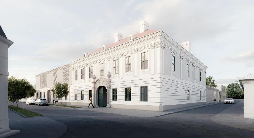 A Grafit Műterem Kft. és az ARCHI.DOC Kft. I. díjas terve az esztergomi Sándor-palota felújítására kiírt pályázaton