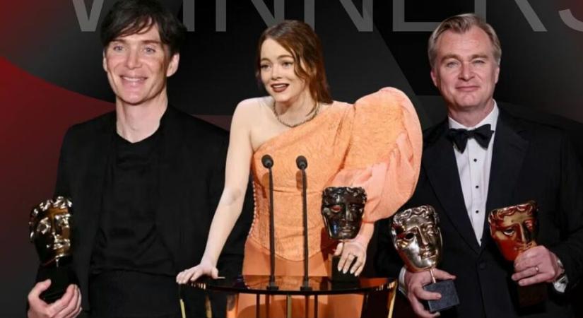 A 77. BAFTA legnagyobb nyertesei között is az Oppenheimer és a Szegény párák