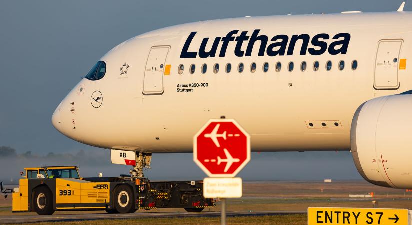 Újabb sztrájk a Lufthansánál, törölték az összes keddi budapesti járatot