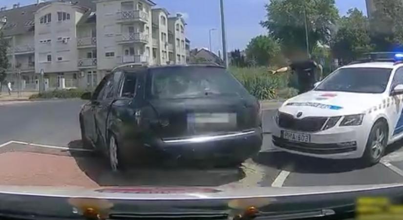 VIDEÓ: Autós üldözés Győrben
