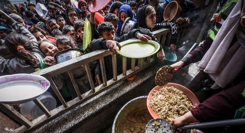 Unicef: gyerekek tömegei halhatnak bele az éhezésbe Gázában