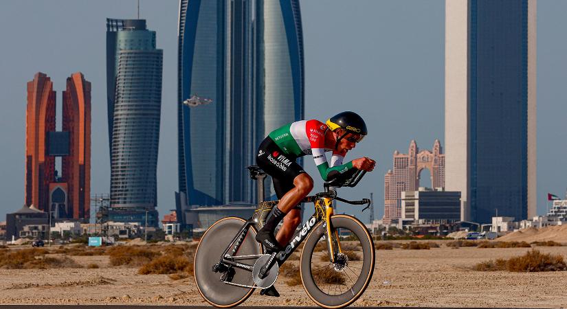 Valter Attila fantasztikus időt ment az UAE Tour időfutamán