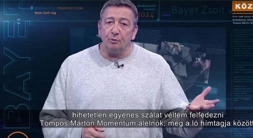 Bayer Zsolt hihetetlen összefüggést talált a Momentum képviselője és egy ló hímtagja között  videó