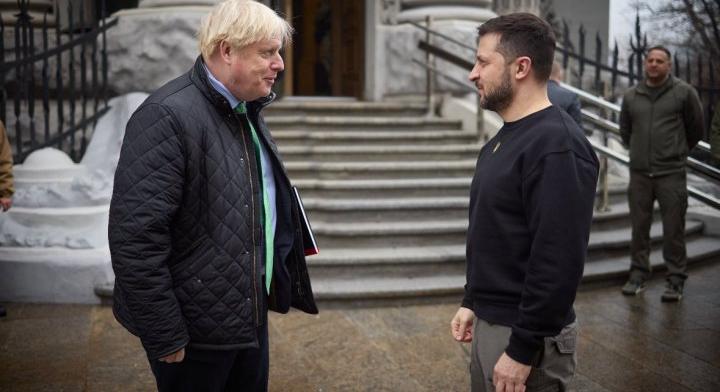 Kijevbe érkezett Boris Johnson egykori brit miniszterelnök is