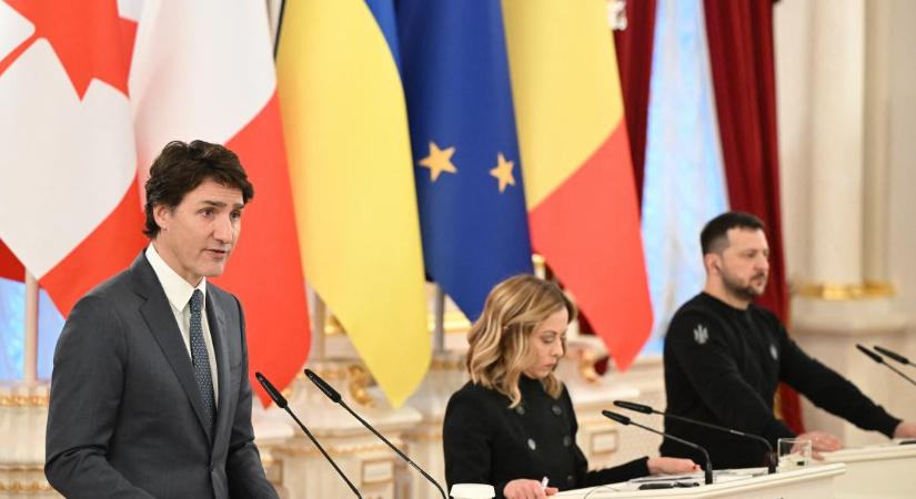 Olaszország és Kanada 10 évre szóló biztonsági megállapodást kötött Ukrajnával