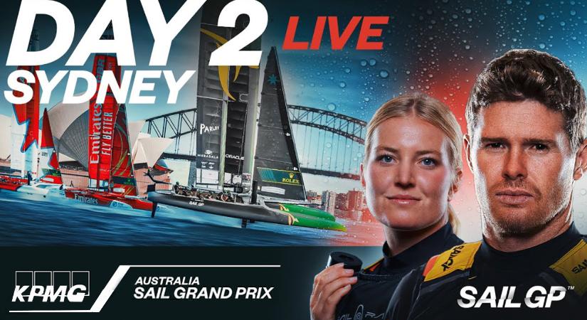 Sail GP Sydney 2024 – A vasárnapi, második napi futamok élő közvetítése