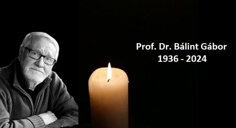 Elhunyt Dr. Bálint Gábor Sándor emeritus professzor