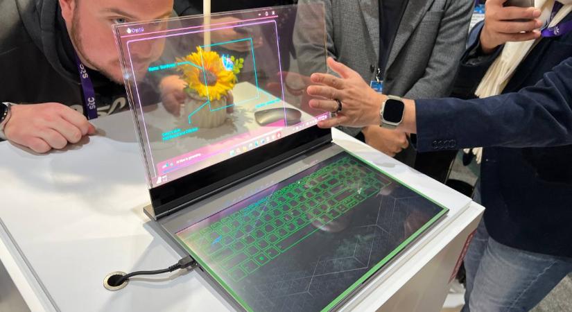 Átlátszó kijelzős laptopot mutatott a Lenovo