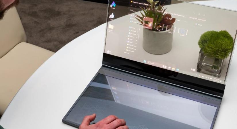 Lenovo Project Crystal, a világ első, átlátszó microLED-kijelzővel ellátott laptopja