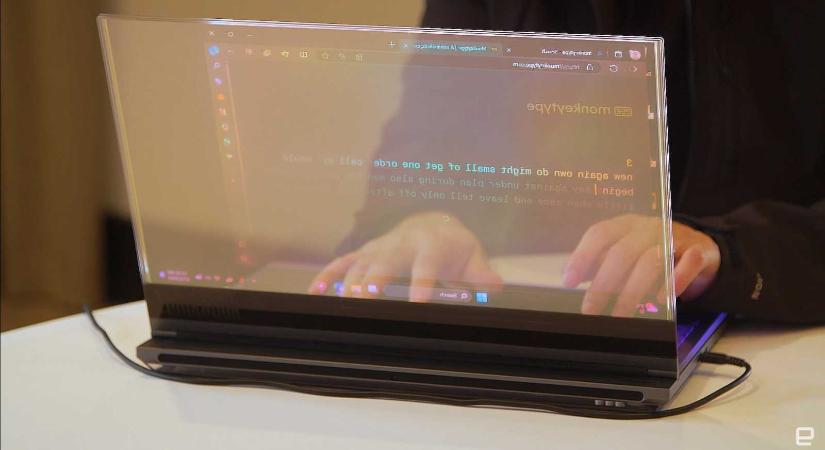 Átlátszó laptopon dolgozik a Lenovo: meg is van az első prototípus