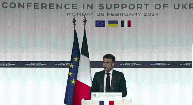 Macron : “nincs egyetértés abban, hogy a Nyugat küldjön-e csapatokat Ukrajnába”