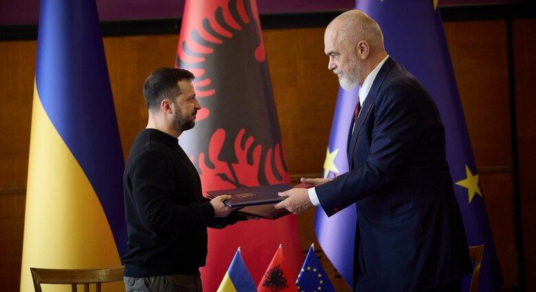 Ukrajna és Albánia aláírta a barátsági és együttműködési szerződést