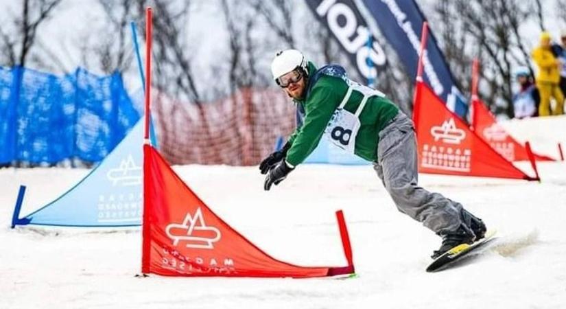 A legjobb időt csúszta a snowboard ob-n a kaposvári versenyző