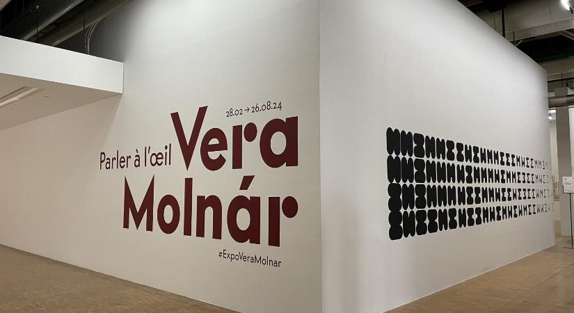 Megnyílt Vera Molnar nagyszabású életmű-kiállítása a párizsi Centre Pompidou-ban