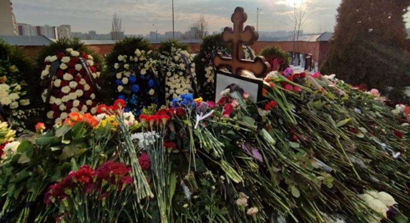 Kígyózó sor, türelmes gyászolók Navalnij sírjánál
