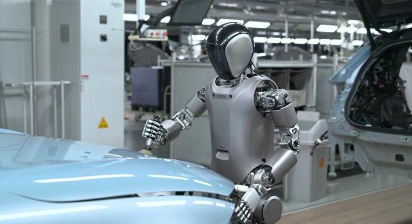 Videó: Humanoid robot dolgozik a NIO villanyautóin