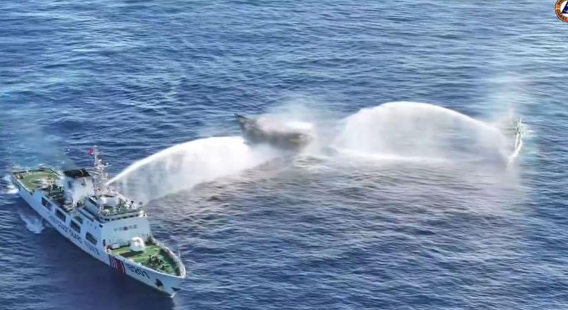 Durva incidensbe keveredtek kínai hajók  videó