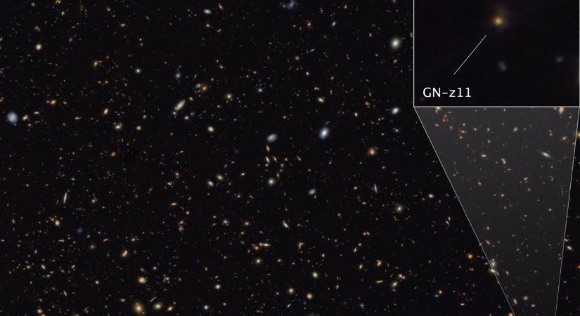 Egy éhes fekete lyukat és az első csillagokat rejtheti a James Webb űrtávcső által vizsgált extrém ősi galaxis