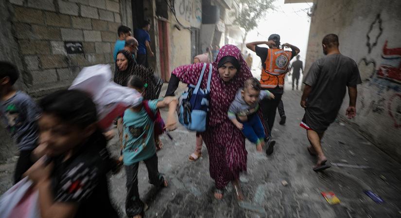 Gyerekek halnak éhen Gázában