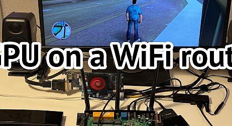 Videón, ahogy egy Wi-Fi routeren futtatja valaki a GTA: Vice City-t