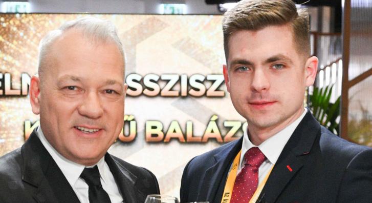 Felszolgálónak áll Balogh Levente és Az Álommeló győztese, Keserű Balázs