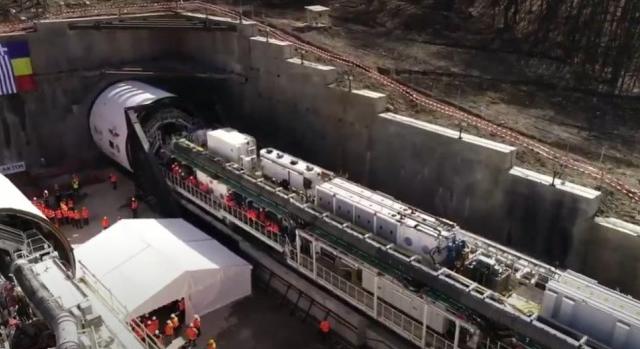 Elkezdődött a leghosszabb romániai vasúti alagút fúrása