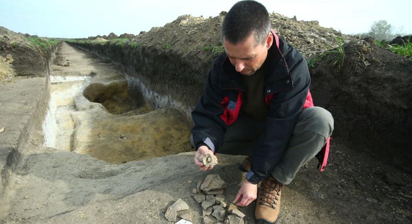 Gőzerővel zajlanak a régészeti munkák a BYD építési területén - GALÉRIA