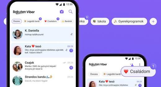 Mappákba rendezi a csevegéseket a Viber