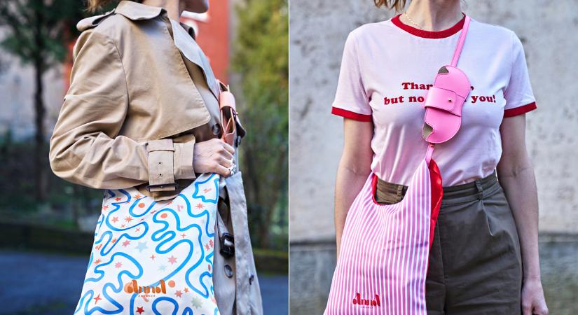 Színes, mintás táskák egy kis csavarral: két magyar márka stílusa találkozik a dizájnban