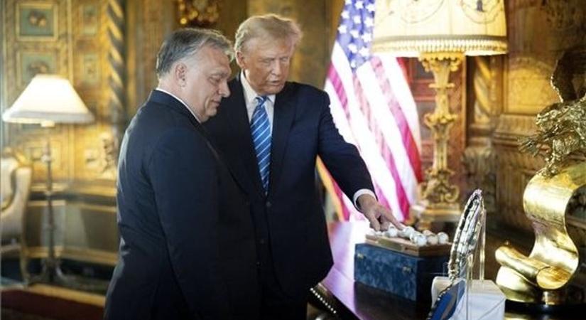 Eddig nem látott képek, videók a Trump–Orbán-találkozóról – a miniszterelnök virágot vitt Melania Trumpnak nőnap alkalmából
