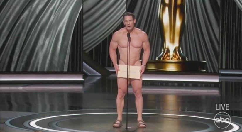 Meztelenül jelent meg az Oscar-gálán John Cena - fotó