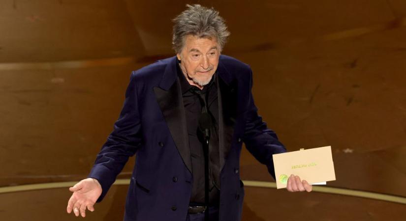 Al Pacino zavarba hozta a nézőket, mikor bejelentette az Oppenheimer győzelmét