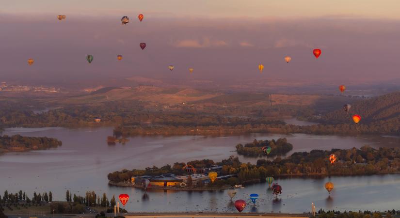 Megrendezésre került az éves Hőlégballon Fesztivál Ausztráliában