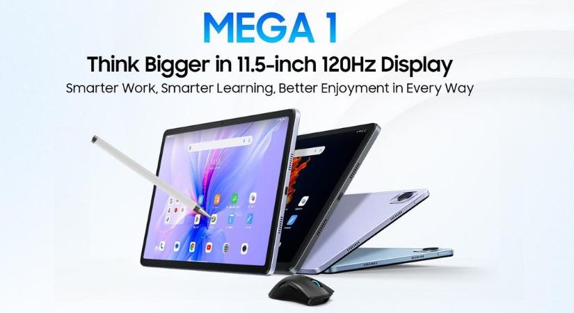 Érkezik a Blackview MEGA 1 tablet: 11,5 colos, 120 Hz-es kijelző, 50 MP-es Samsung kamera és Widevine L1 támogatás