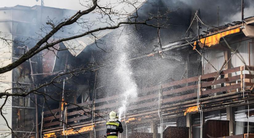Visegrádi tűzvész: üzent a Hotel Silvanius - fotó