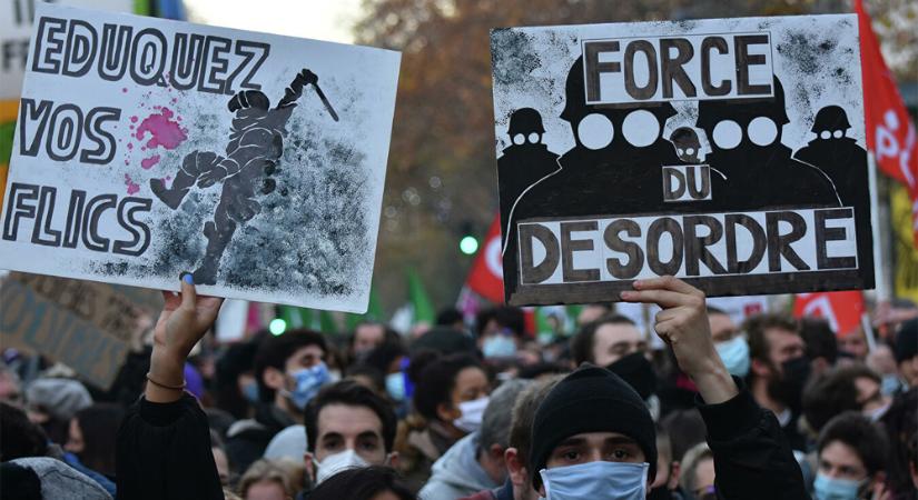 A hétvégi tüntetések hatására átírja a francia kormánytöbbség nemzetbiztonsági törvény vitatott cikkelyét