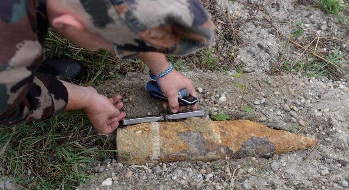100 milliméteres lőszert találtak a szemétégetőben, tűzszerészek léptek közbe