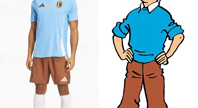 Tintinnek öltözik a belga válogatott a nyári Eb-n