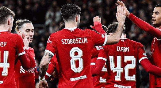 Szoboszlai gól és gólpassz, Salah történelmet írt: 6-1-es erődemonstráció az EL-ben
