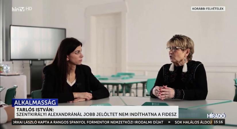 Tarlós István: Szentkirályi Alexandrának reális esélye van megnyerni a főpolgármesteri választást  videó