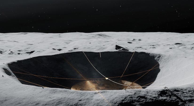 Egy hatalmas teleszkópot akarnak építeni a Holdon, ami még a James Webbet is lepipálná