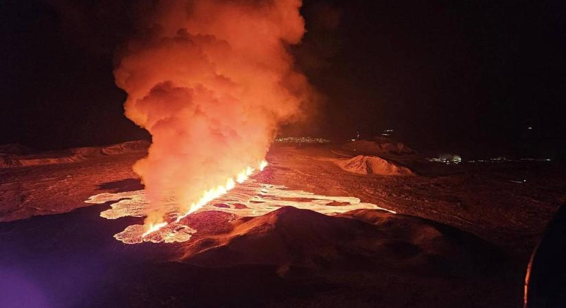 Élő videón lehet követni az éppen zajló izlandi vulkánkitörést