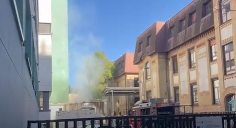 Tűz ütött ki a Semmelweis Egyetem egyik részlegén