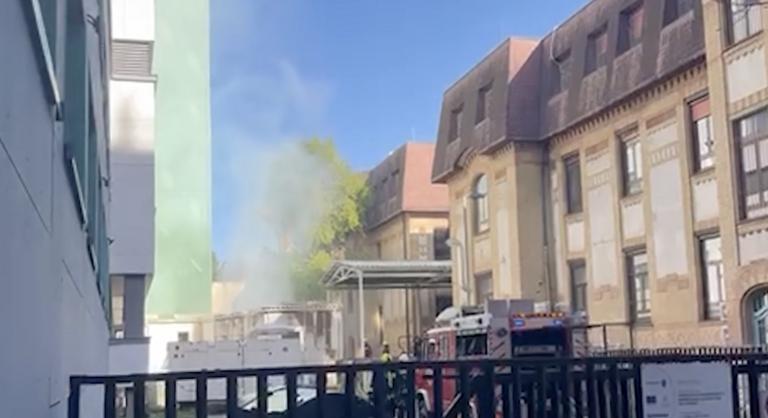 Tűz ütött ki a budapesti Semmelweis Egyetem egyik klinikáján